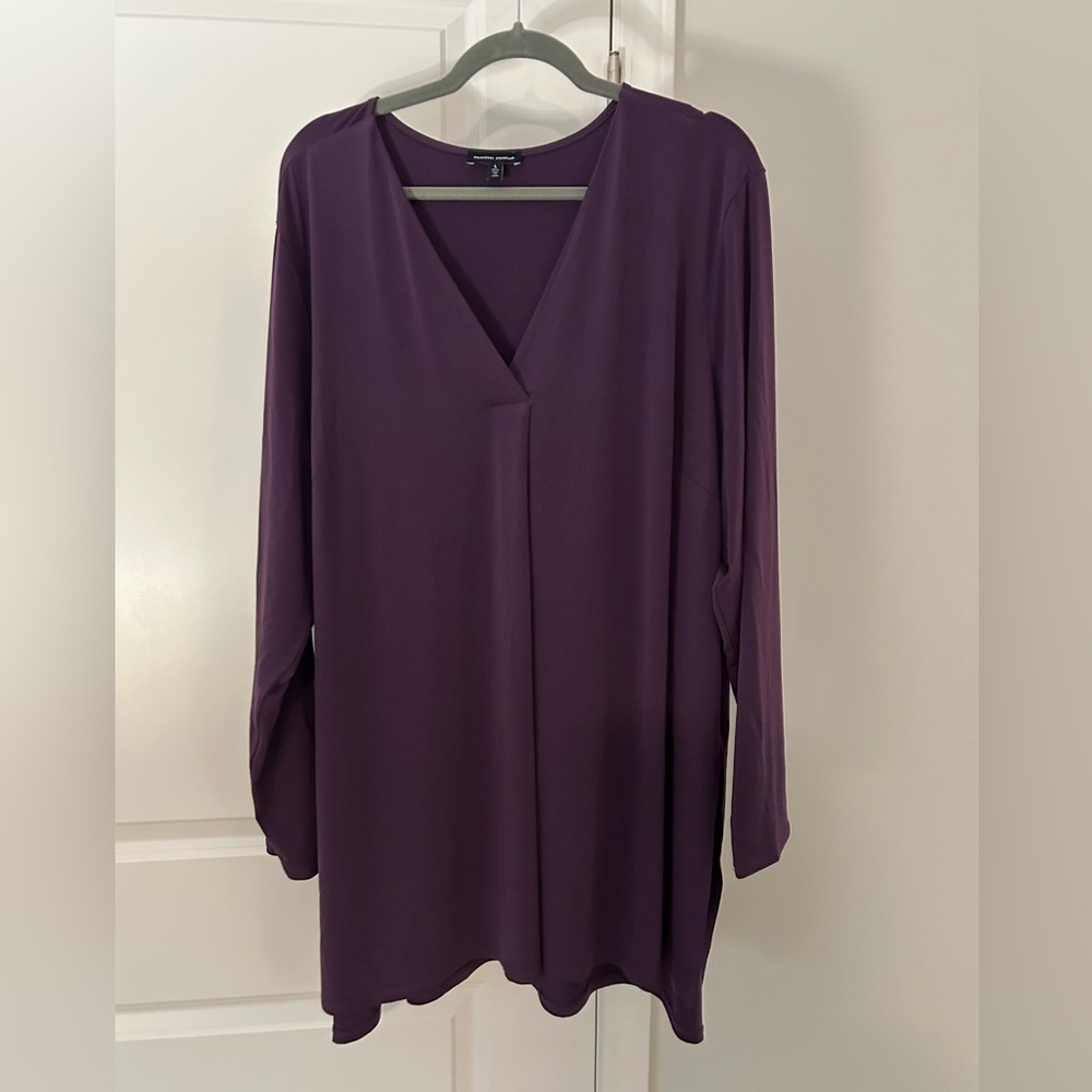Universal Standard Amethyst V-Neck Column Tunic